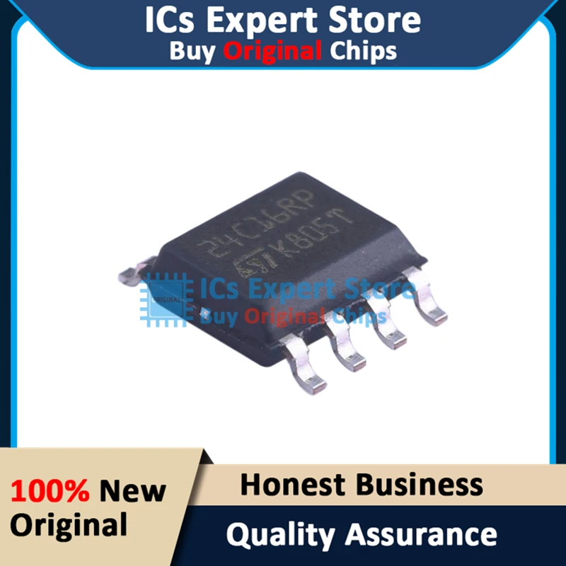 10PCS/LOT Original IC Chips M24C16-RMN6TP EEPROM Chip M24C16-RMN6TP 24C16RP SOIC-8_150mil