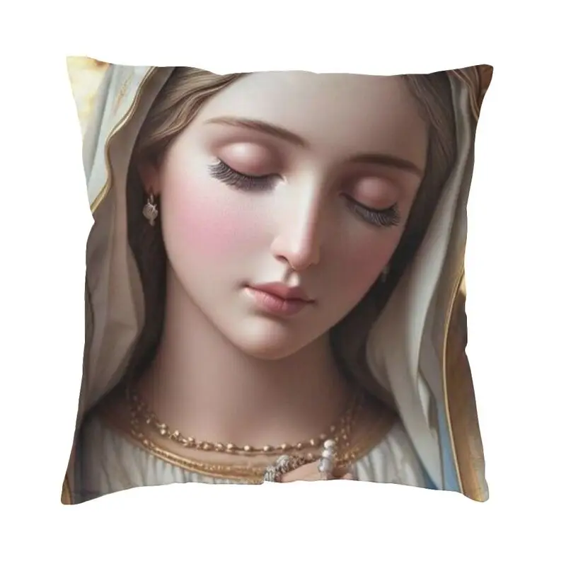 Our Lady Of Guadalupe Virgin Mary Cushion Cover Double-sided 3D Print Floor Pillow Case Sofa Fashion Pillowcase Home Decoration
