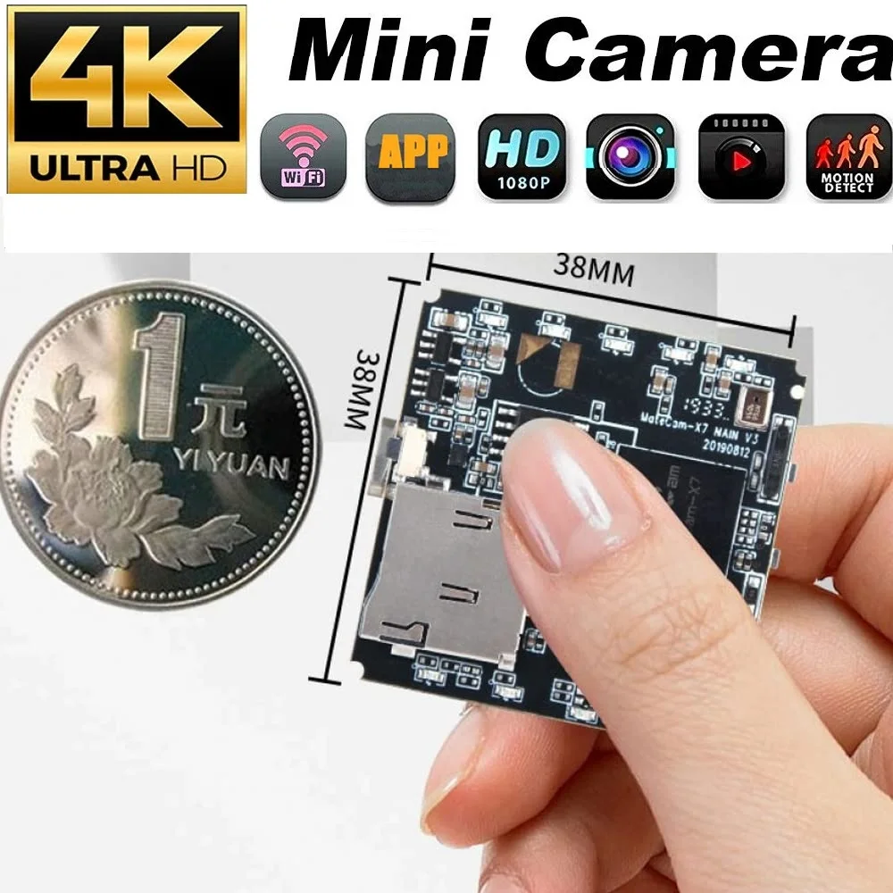 4k mini Cameras Wifi Sony Imx258 Cmos Wide Angle Lens Module Video Camcorder Motion Detect Webcam 60fps For Diy Camera