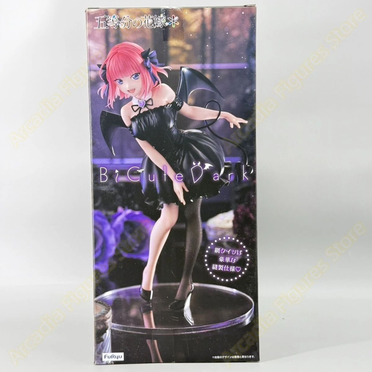 In Stock Original Genuine FuRyu Gotoubun No Hanayome Nakano Nino Black Angel Action Anime Figures Toy Collectible Model Toy Doll