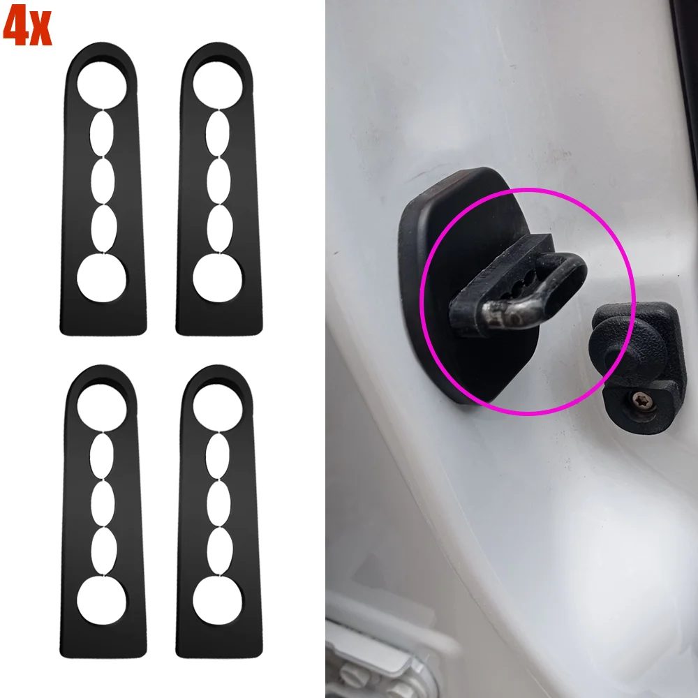 4x Door Lock Damper Buffer Seal Shock-Absorbing Damping Protector For Nissan Qashqai Pulsar Patrol Cefiro Datsun Maxima Nv200