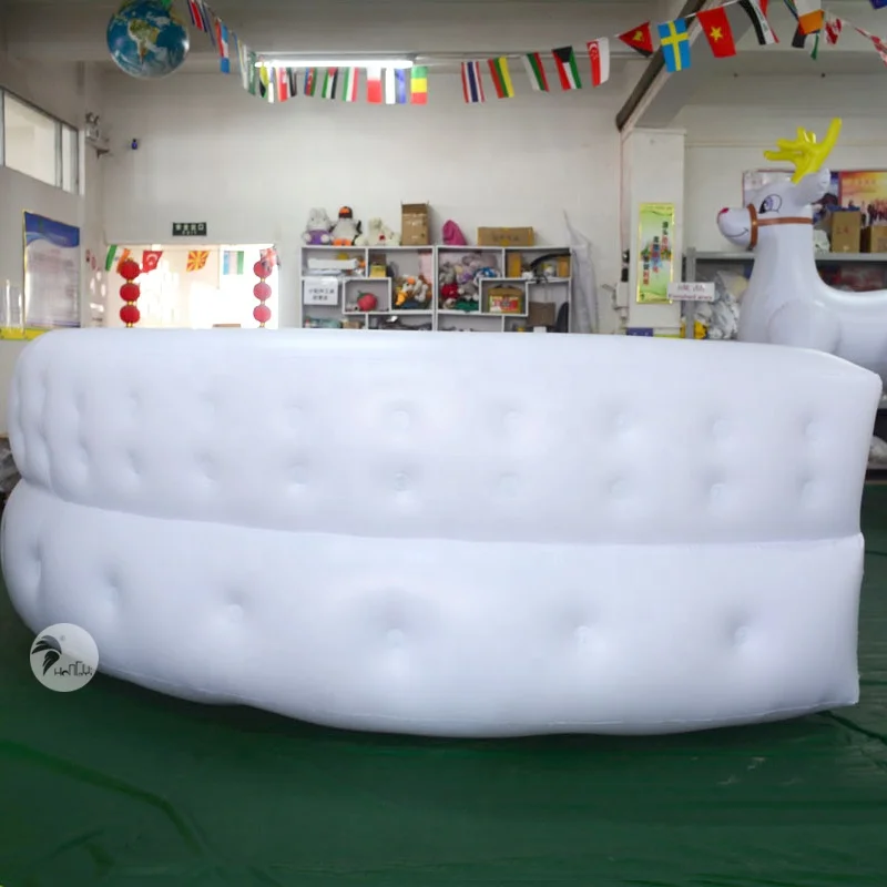 Coofull Customized Customer Bar KTV LED Illuminated Inflatable Sofa and Chair