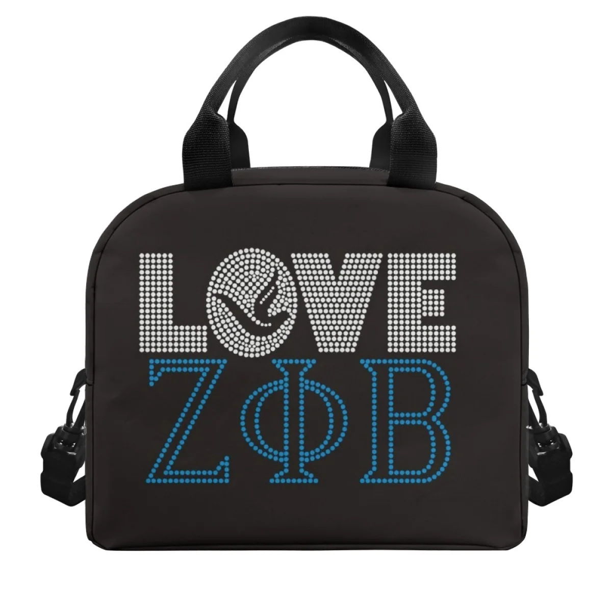 FORUDESIGNS Zeta Phi Beta Lunch Bag Insulation Thickened Cooler Snack Bags Founders Celebration Multipurpose Bag School