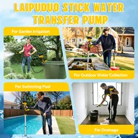 Cordless Stick Water Transfer Pump 40L/Min Portable Electric Water Pump Pool Garden Pond Drainage for Dewalt 20V Battery Pin 6