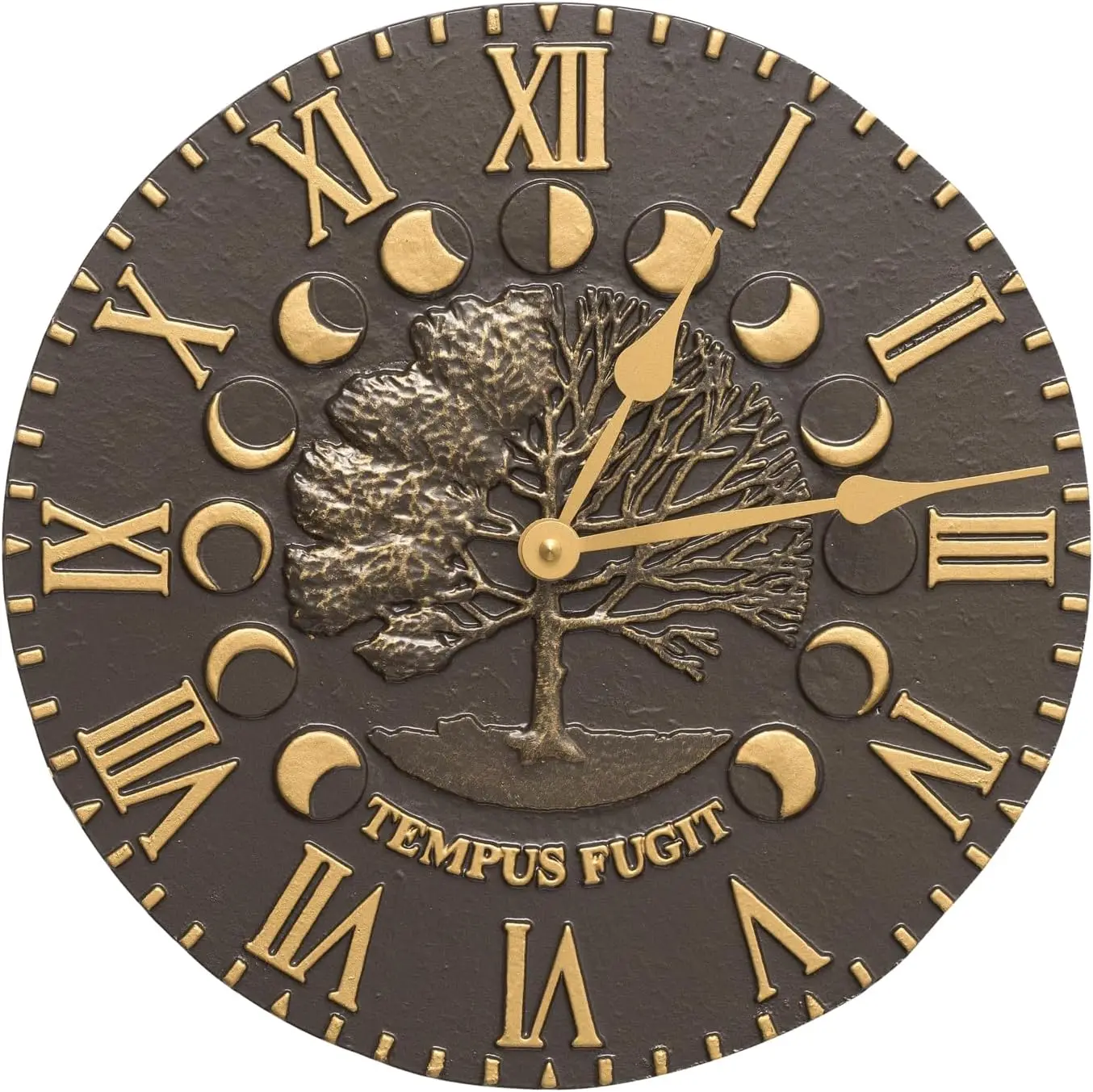 Whitehall Products Times and Seasons Clock, French Bronze