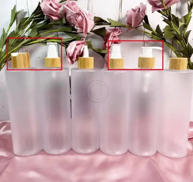 Garrafa de vidro banhada a prata com tampa de spray prateada, garrafa de vidro fosco com loção de plástico preta/tampa conta-gotas, garrafas de soro facial