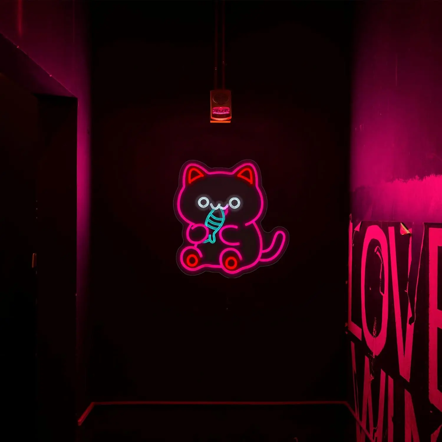 

Неоновая вывеска «Сунни Кэт» с USB-подсветкой для спальни, вечеринок, игровой комнаты, бара, домашнего декора, подарок на день рождения, персонализированный