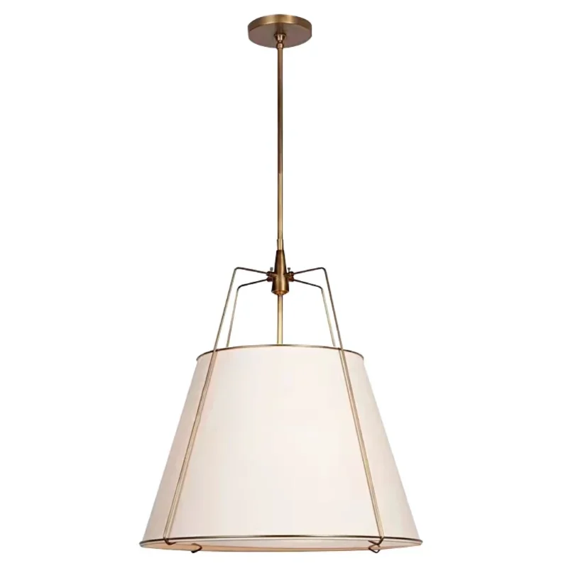 Vintage Cloth Pendant Lights American Living Room Bedroom Indoor Lighting Dining Table Kitchen Island Chandeliers Room Decor