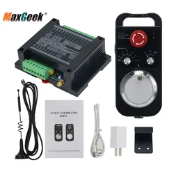 Maxgeek XCWGP-06 Wireless Pulse Generator Handle Unit CNC MPG Wireless Manual Pulse Generator with Emergency Stop Function