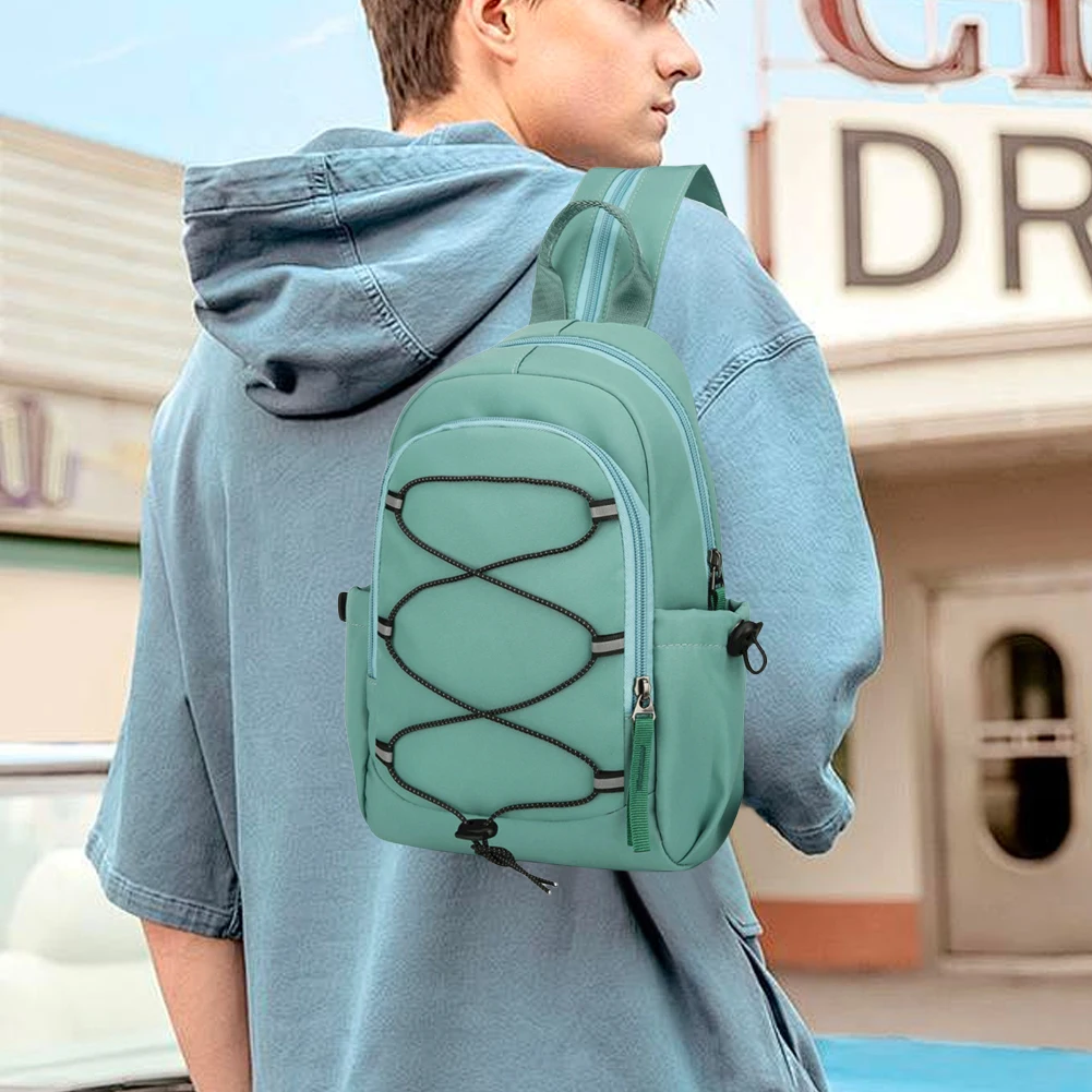 Multi-Function Casual Shoulder Bag Wear Resist Versatile Backpack Waterproof Simple Rucksack Outdoor Sports Camping Sling Bag