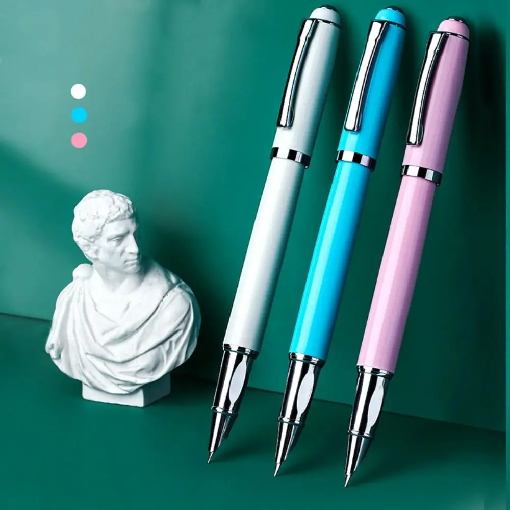 EF0.38mm Fountain Pens Smooth Writing Calligraphy Signature Pen Drawing Fine Pointed Metal Ink Pen Office Accessories