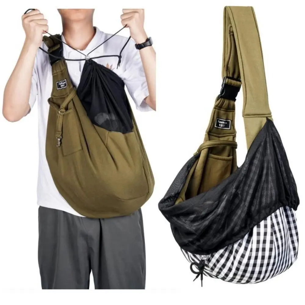 

Adjustable Pet Cat Carrier Bag Comfortable Large Puppy Crossbody Shoulder Bags with Shoulder Hook Breathable