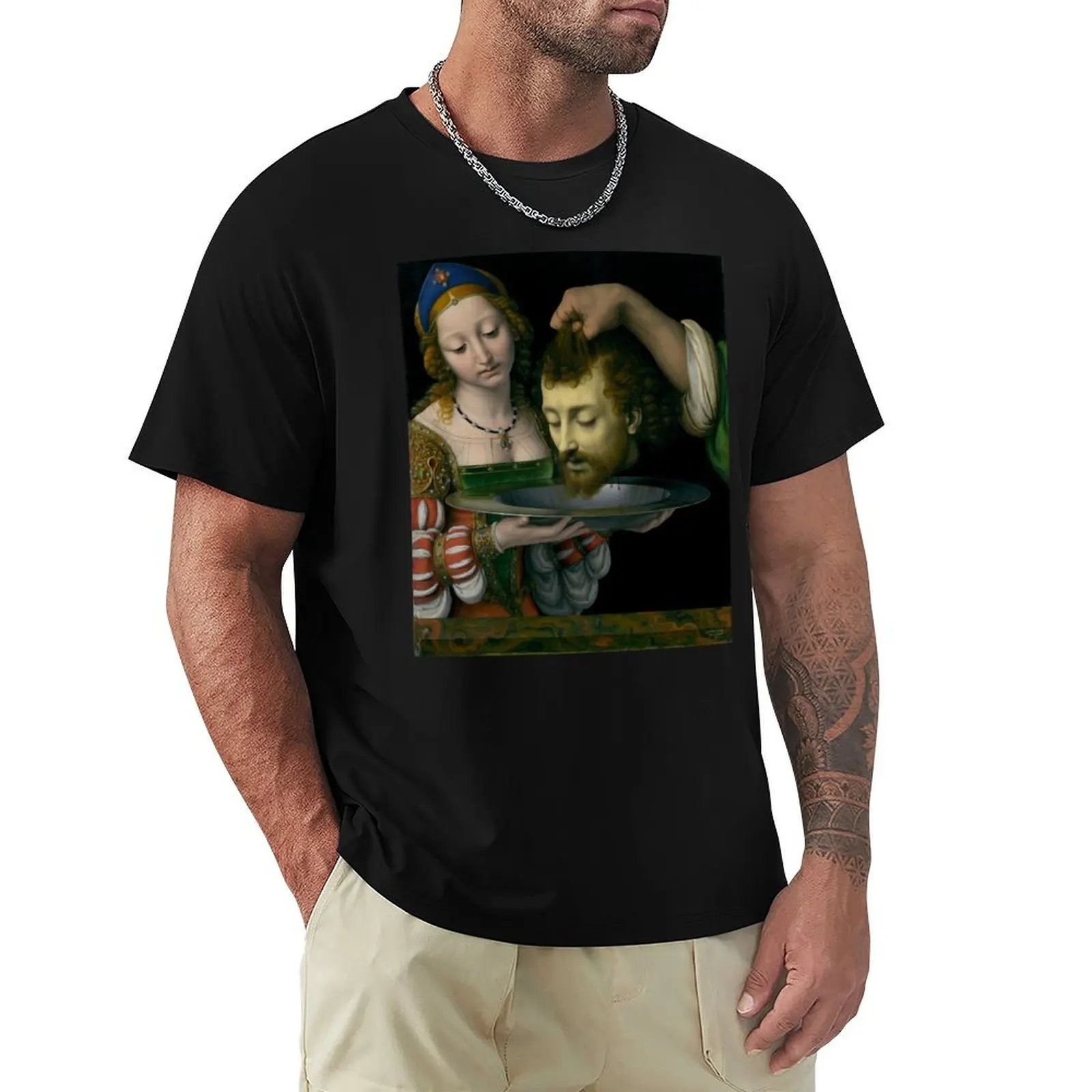 Salome with the Head of Saint John the Baptist - Andrea Solario T-Shirt Moisture Control Sports Tee
