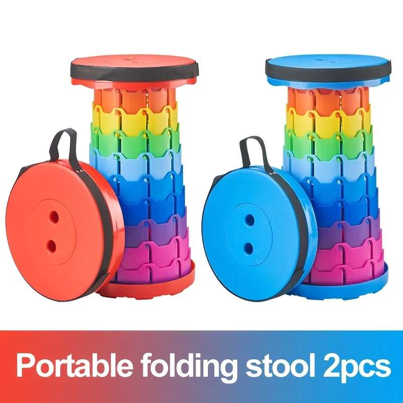 كرسيان قابلين للطي، كراسي محمولة مطورة، مناسبة للتخييم وصيد الأسماك والمشي لمسافات طويلة - كراسي قابلة للطي بمقابض، قابلة للتمديد #4