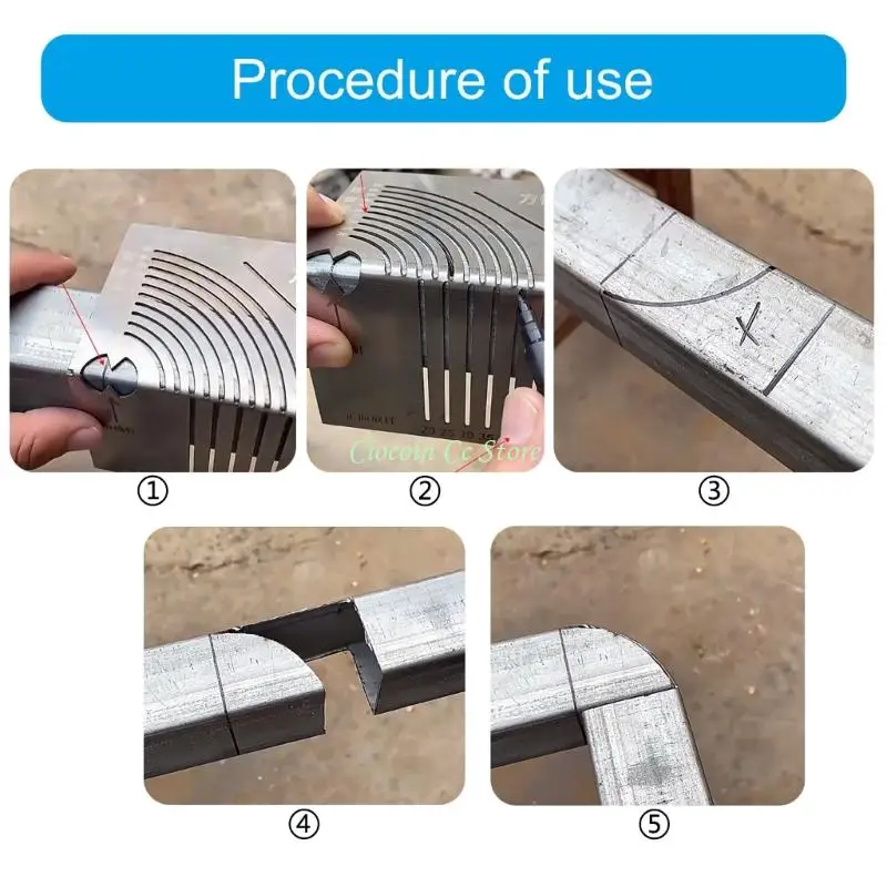 X90F Multiunction Parallel Line Scribers Adjustable 90 Degree Bend Template Tool
