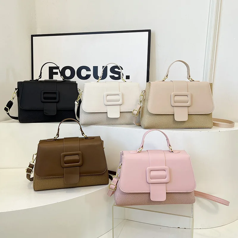 2025 Новая высококачественная женская сумка нишевого дизайна, лоскутная сумка, женская сумка через плечо на одно плечо