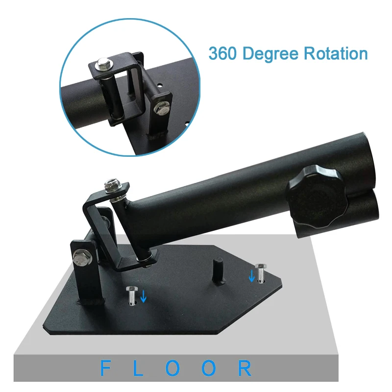 

360° Rotating Landmine Attachment - Portable T-Bar Row Station for Home Gym, Compatible with Olympic & Standard Bars