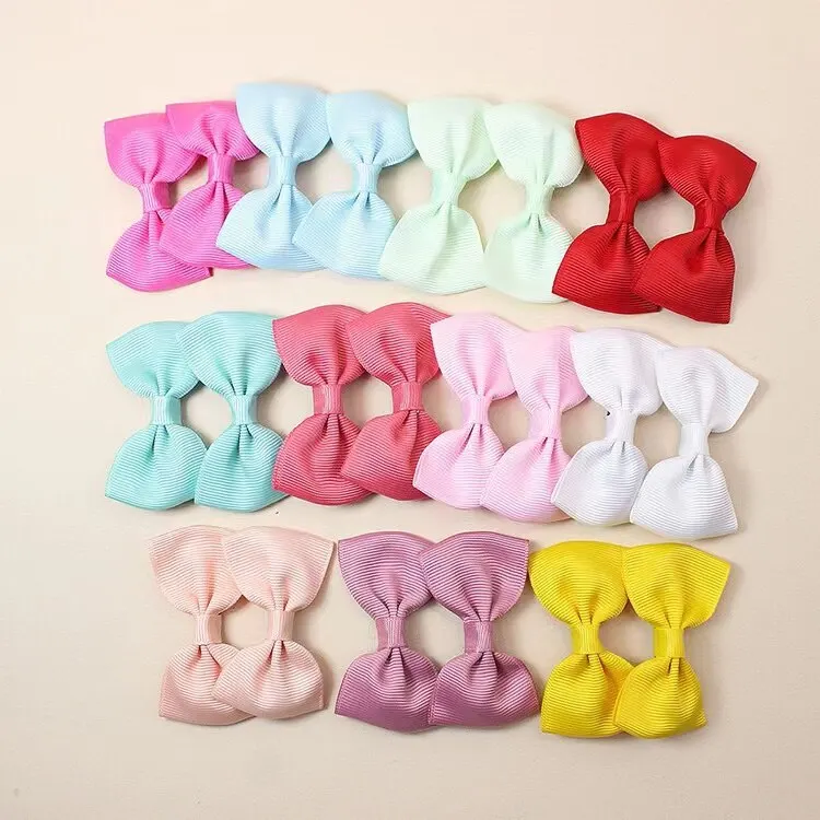 22pcs Bow Hair Clips Ins Cute Style Female Hair Clips Children Hair Clips Decorative Headdresses