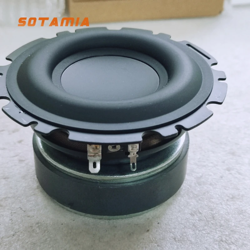 

SOTAMIA 1Pcs 4.5 Inch Mid Bass Speaker Audio Horn 4 Ohm 50W Mid Range Subwoofer Speaker Home Bookshelf Loudspeaker For Homepod