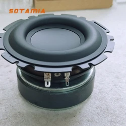 SOTAMIA 1Pcs 4.5 Inch Mid Bass Speaker Audio Horn 4 Ohm 50W Mid Range Subwoofer Speaker Home Bookshelf Loudspeaker For Homepod