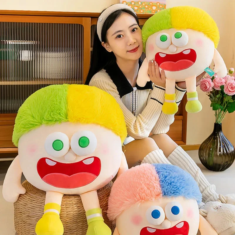 Funny Toy Plushie Dopamine Color Eye Popping Crazy Baby Ugly Cute Plush Toy Cartoon Cloth Doll Boys Girl Kids Christmas Gifts