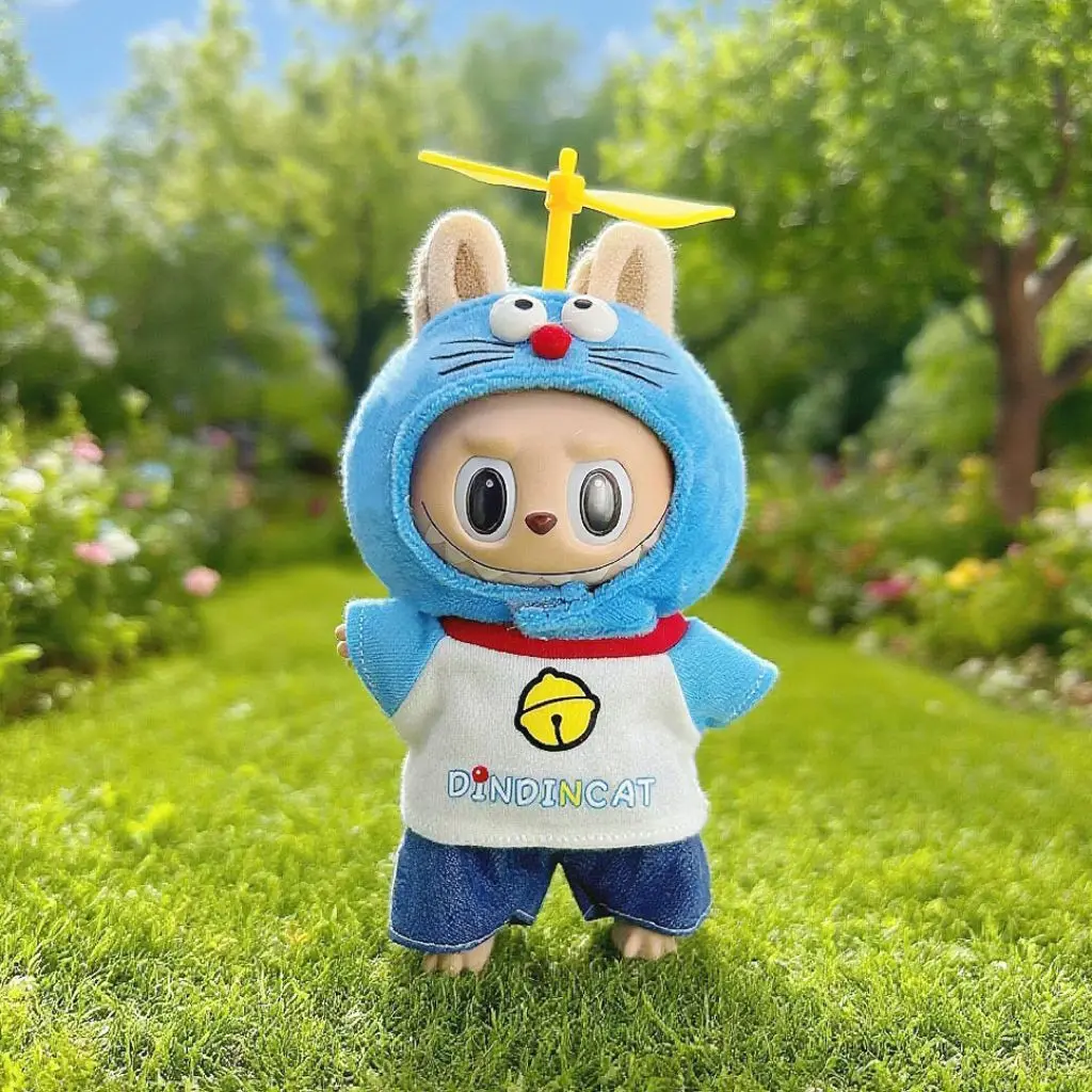 2025 pour Labubu vêtements pour Doraemon et pour Minion Style poupée en vinyle 17 cm V1 V3 bricolage vêtements accessoires jouets cadeau décoration ensemble