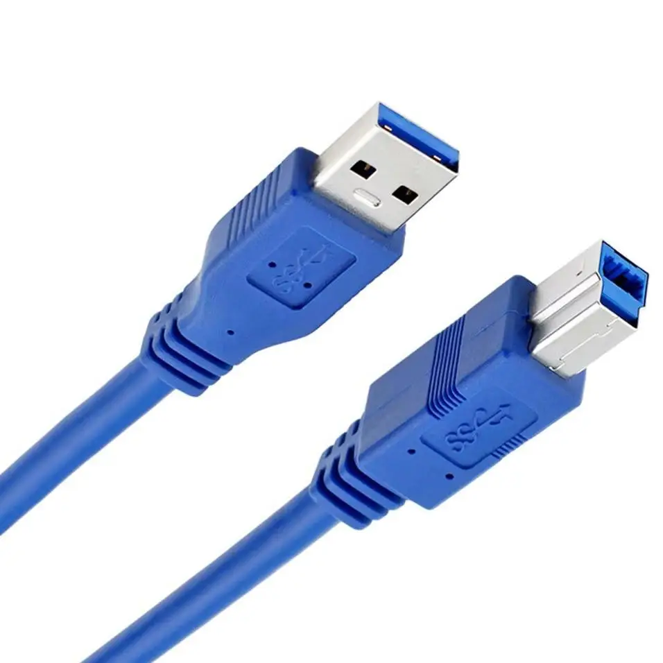 Pure Copper USB 3.0 a Male to B Male Printer Data Cable High-Speed Transmission 0.3m-5m Square Port Computer Connection Cable