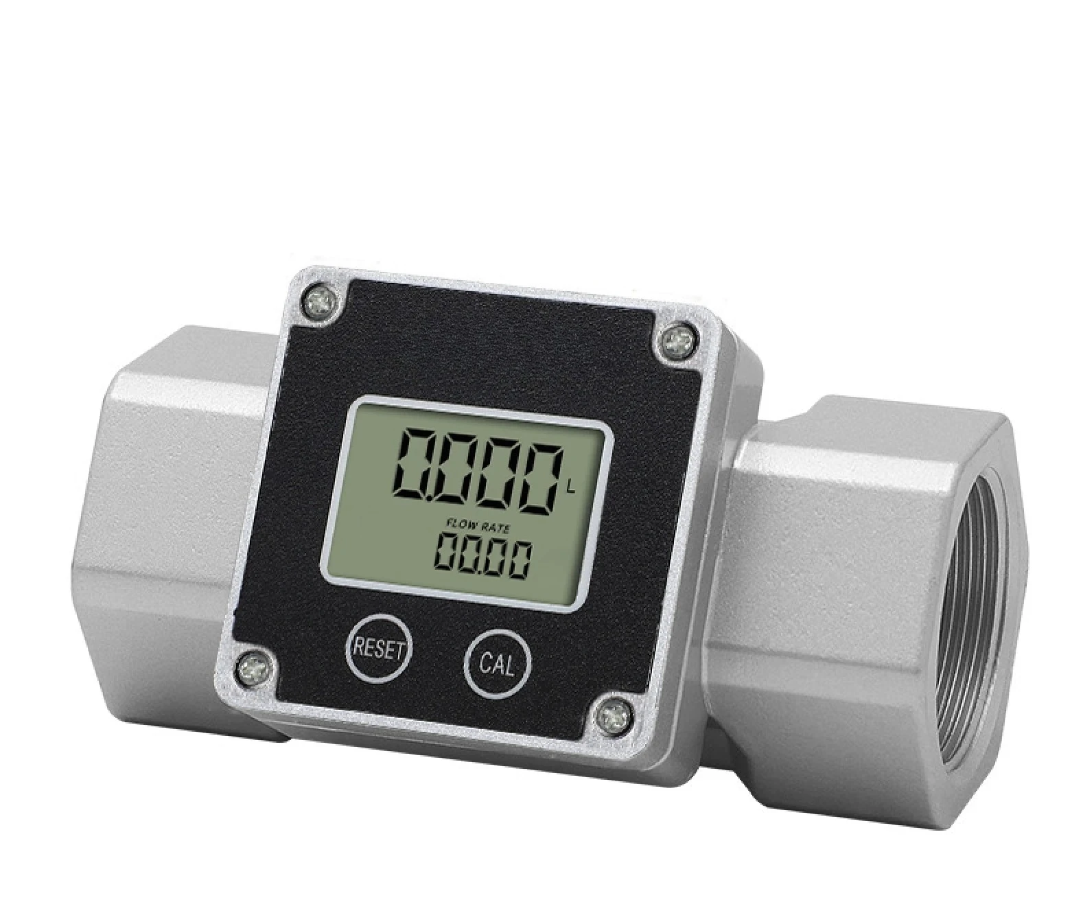 Threaded 1‑1.5‑2 Inch with Instant & Total Display, for Water / Liquid / Urea，Stainless Steel Digital Turbine Flow Meter