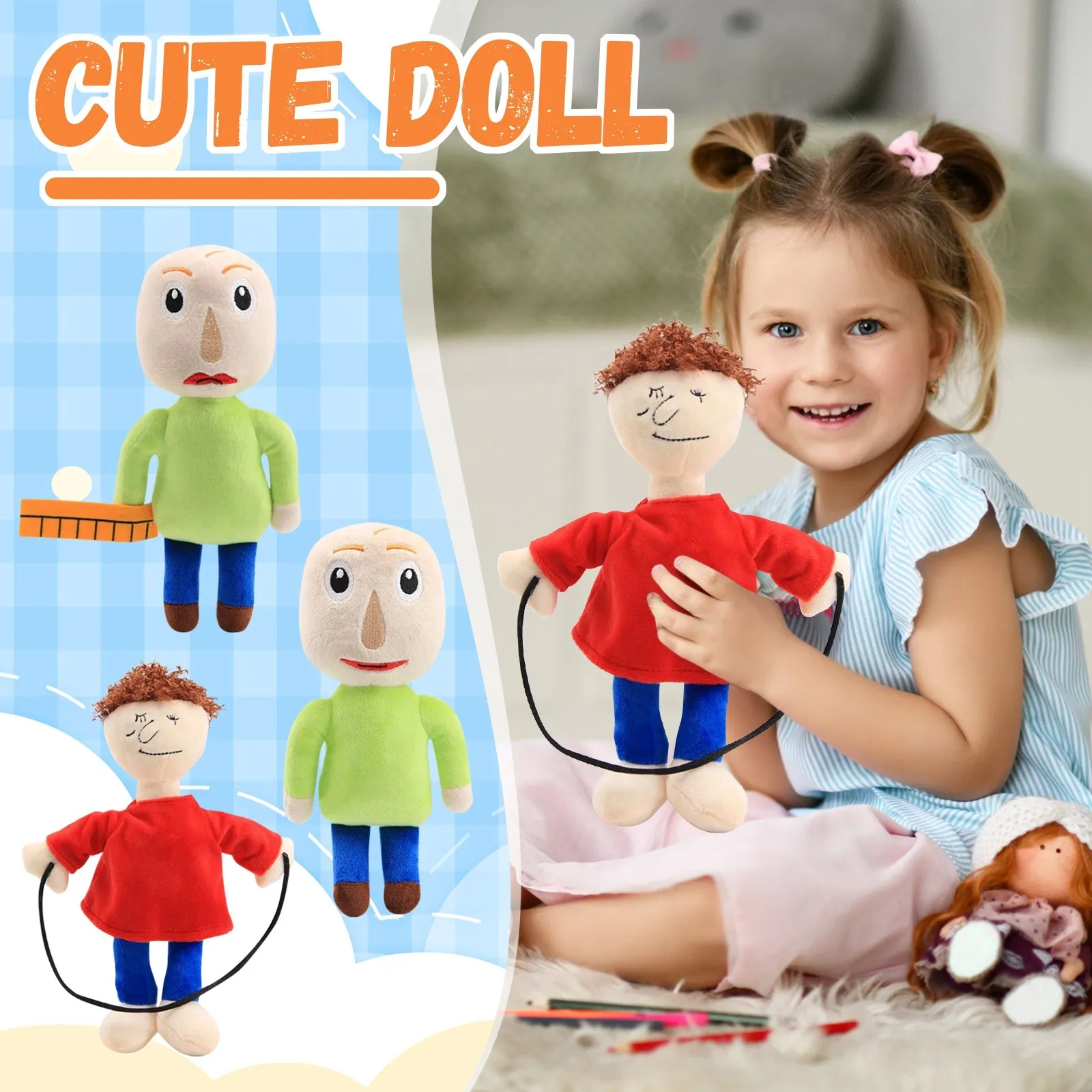 Hot Sell- Plush Doll Toy Gift Cartoon Style Children's Rag Doll Doll Pendant Doll Beautiful Room Bag Decoration Pendant Gifts