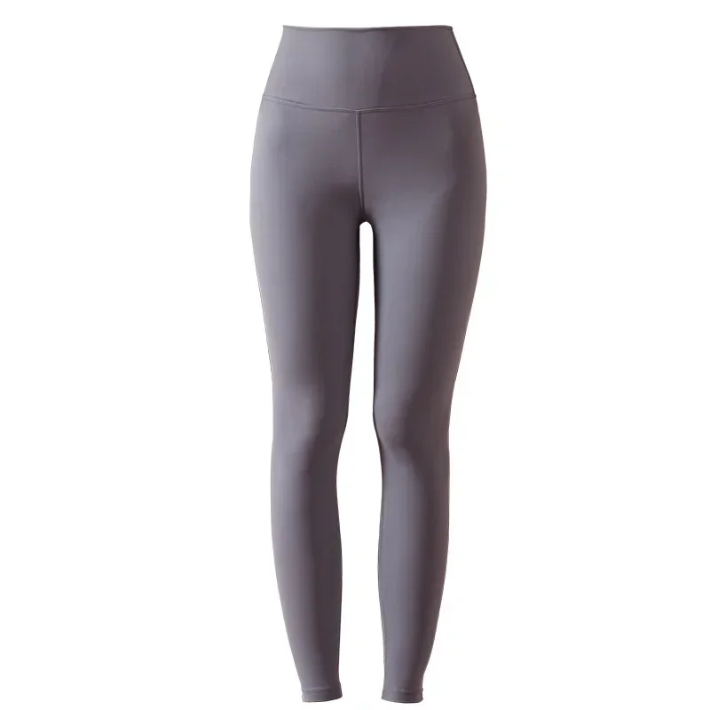 High waist seamless belly and hip pants cool feeling high elastic anti-ultraviolet anti-pilling body sculpting fitness