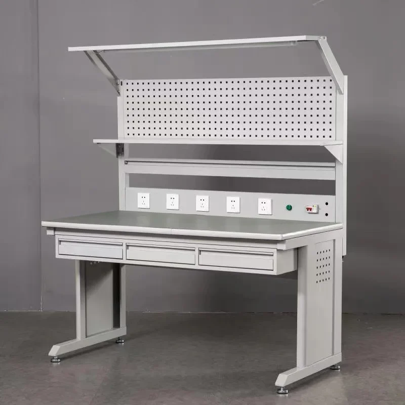 Heavy-duty Anti-static Workbench Fitter Operation and Maintenance Table Stainless Steel Assembly Line Workshop Packing Table