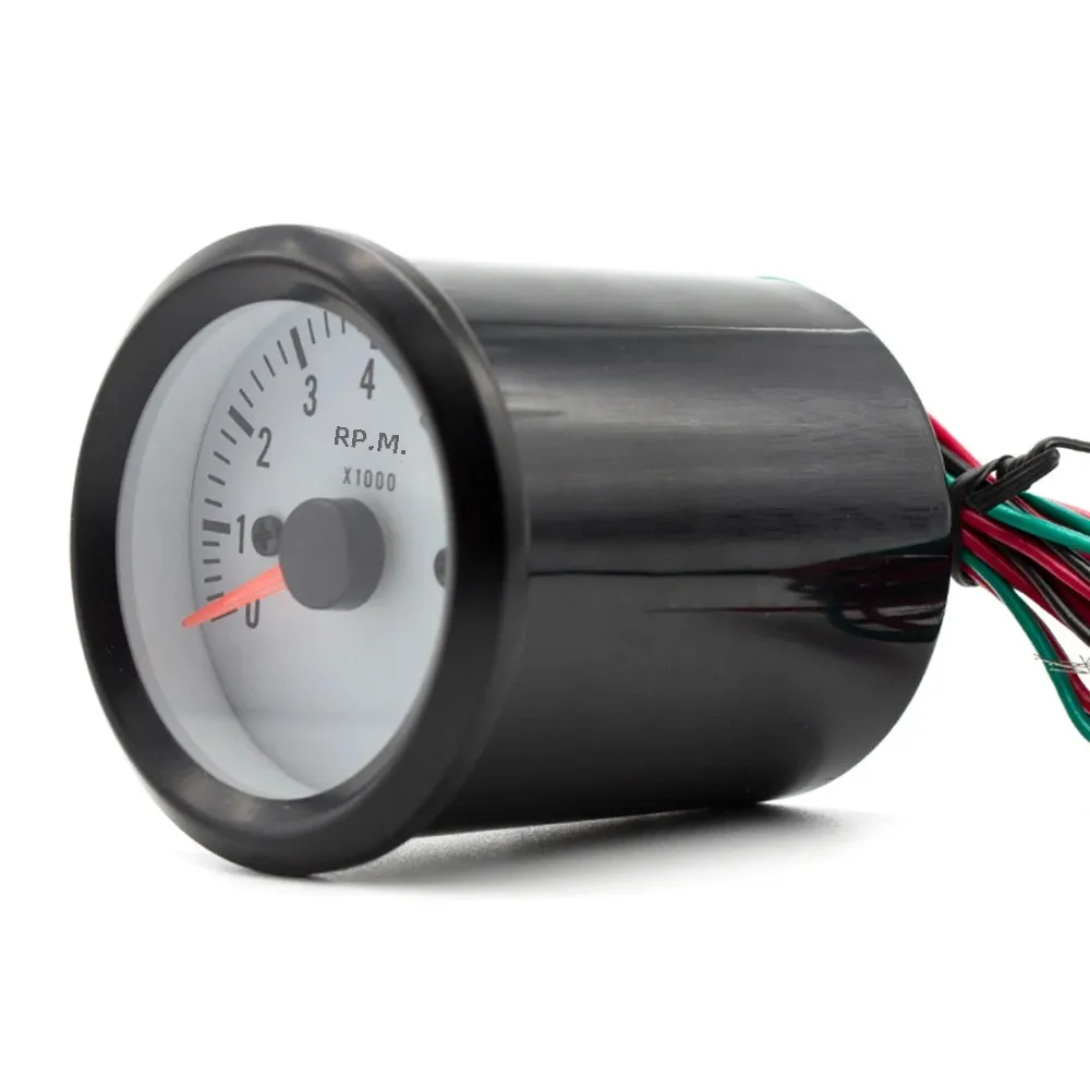 2 Inch Blue Light Auto Tachometer Gauge for Gasoline Engine 8000 RPM Rev Counter with Pods 1-8 Cylinder Universal Car Gauge