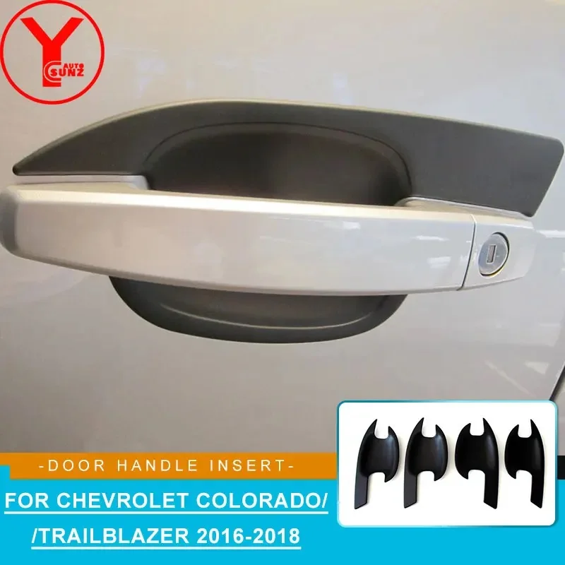 

Вставка дверной ручки из углеродного волокна ABS для chevrolet trailblazer colorado holden 2016 2017 2018, аксессуары для стайлинга автомобилей 2018 YCSUNZ