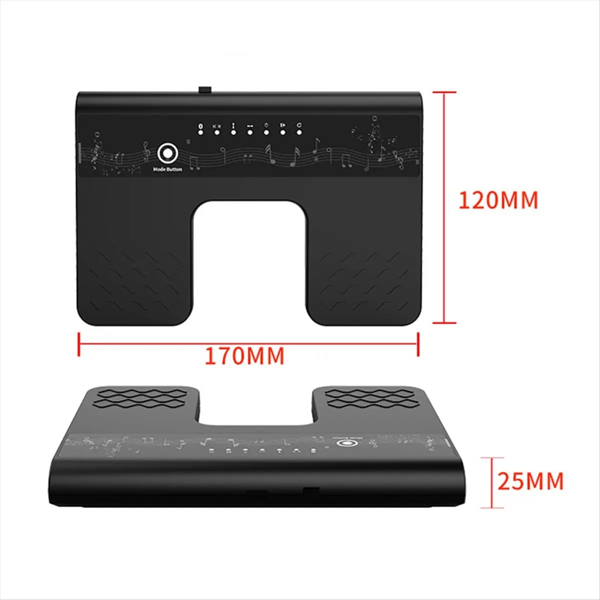

A61P Bluetooth Foot-Operated Wireless Automatic Music Page Turner for Tablets Phones Guitars Pianos Saxophones Music Scores