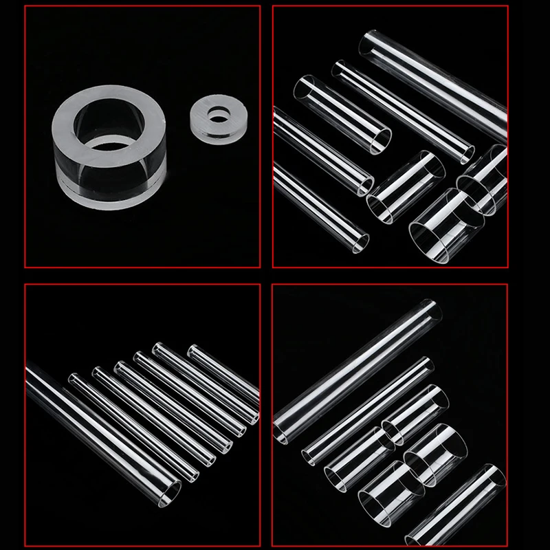 Heat Resistance Fused Silica Quartz Glass Test Tube for Lab or Industry