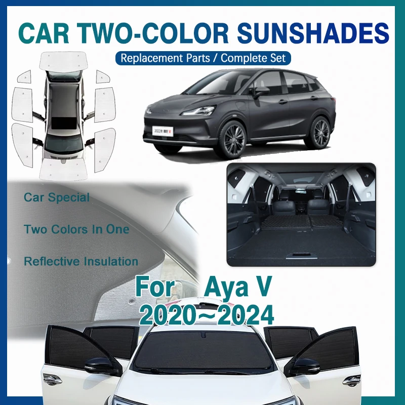 

For Neta V V-II Aya 2020 2021 2022 2023 2024 Anti-UV Car Sun Protection Visors Window Sunshade Covers Car Sun Visor Accessories