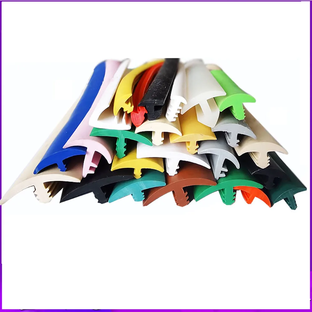 1/2/3M Silicone Rubber Weatherstrip Kitchen Oil-Gas Slit Cover Universal Door Window Car Sunroom Solar Panel Filling Strip