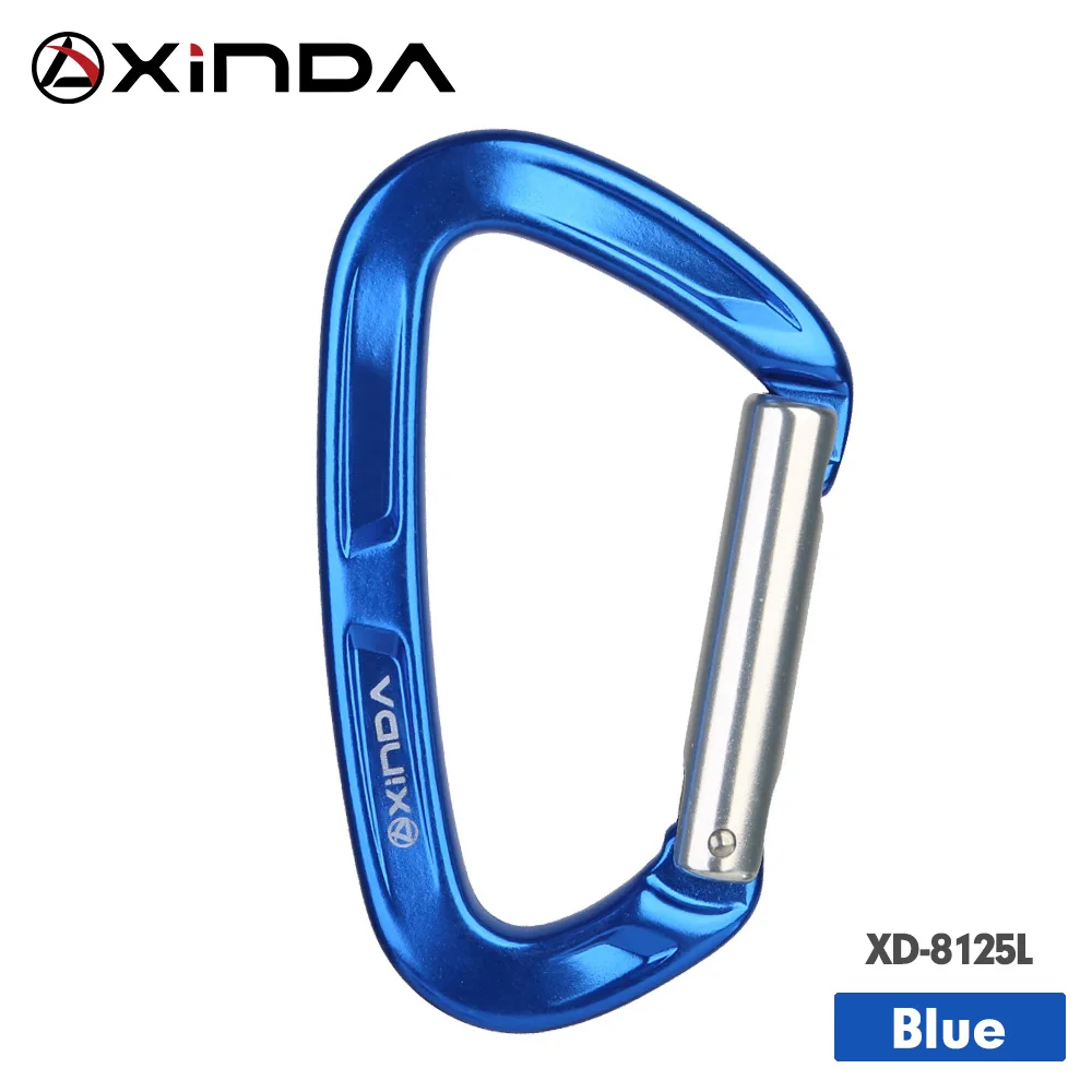 XINDA Professional Top Quality 25KN wspinaczka skałkowa prosto Quickdraw sprężynowy brama karabińczyk aluminiowy zestawy zewnętrzne