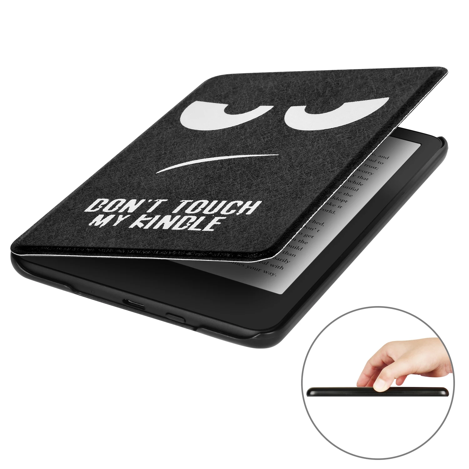 For Kindle Paperwhite 11th Painted Slimshell with Hand Strap Smart Case for Paperwhite 5 M2L3EK 2021 Magnetic Protective Cover
