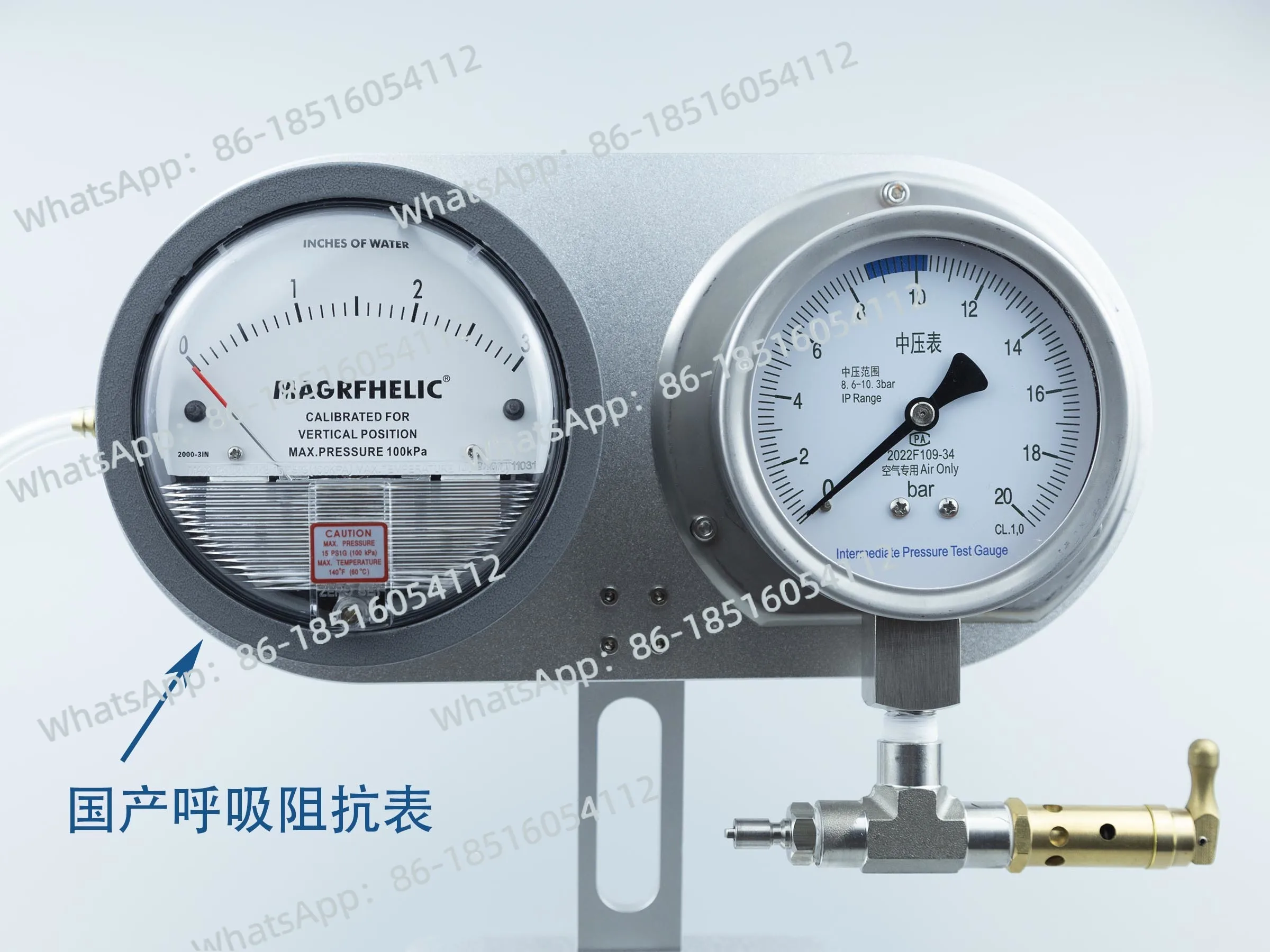 

Scuba diving regulator tool, maintenance medium voltage impedance test platform instrument