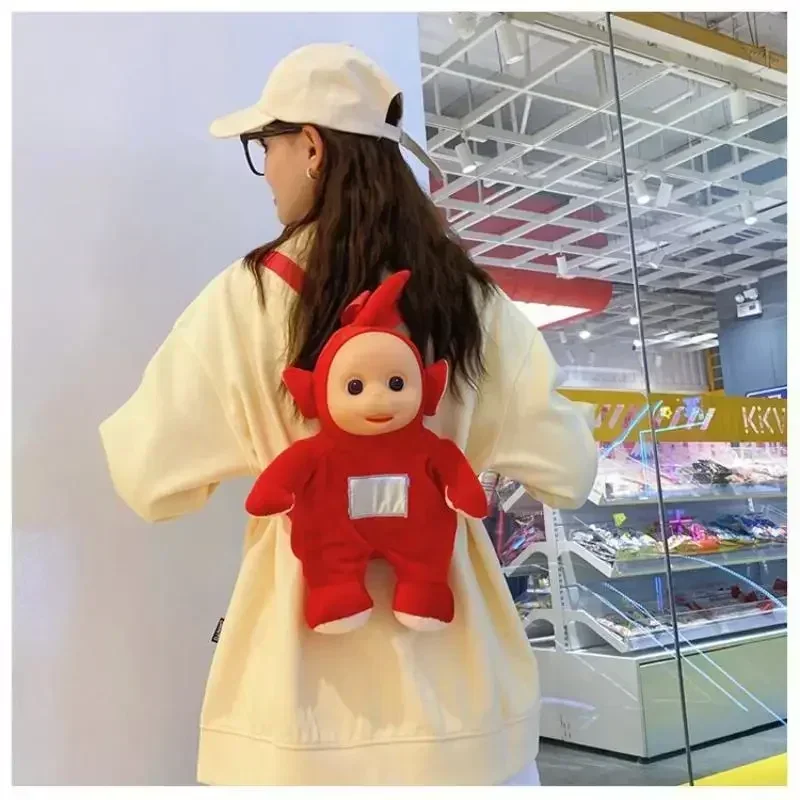 أنيمي The-Teletubbies تأثيري على ظهره لطيف الكرتون المحمولة سعة كبيرة Kawaii حقيبة كتف المدرسية هدية عيد ميلاد