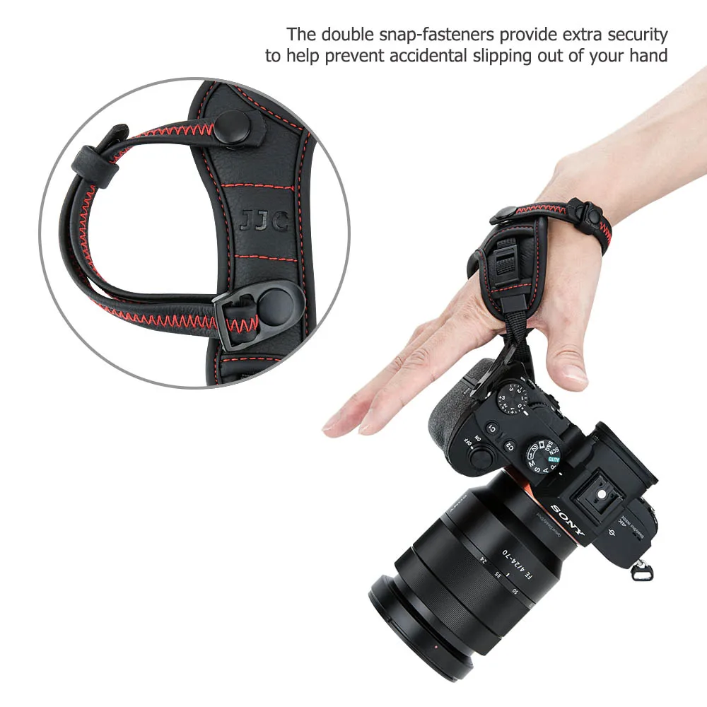 JJC Mirrorless Camera Wrist Hand Strap Grip For Fujifilm X100VI X100V X-T5 X-T4 X-T3 X-T30 II X-T20 X-S20 X-S10 X-Pro3 XH2S X-E4