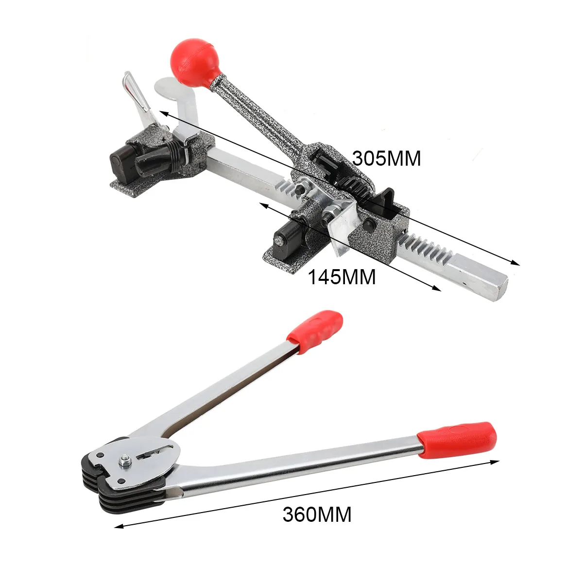Umreifungsversiegelung + Umreifungsspanner, manueller Kapselung, Verpackungszange, Umreifungsmaschine, Palettenverpackungs-Umreifungsset