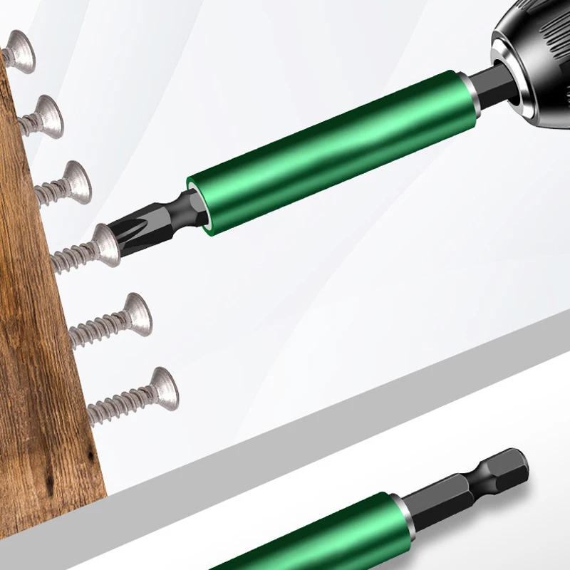 Telescopic Magnetic Hex Extension Bar 1/4 Inch Drill Bit Holder Aluminum Alloy Screwdriver Bit Extender Power Tool Accessories