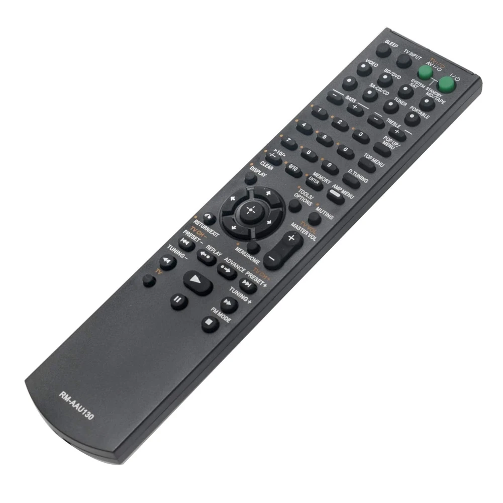 Remote Control RMAAU130 for Sony STR-PK502P STR-PK502P STR-DE705 RM-AAU130 Str-Km7500 STR-KM7 DVD A/V Receiver