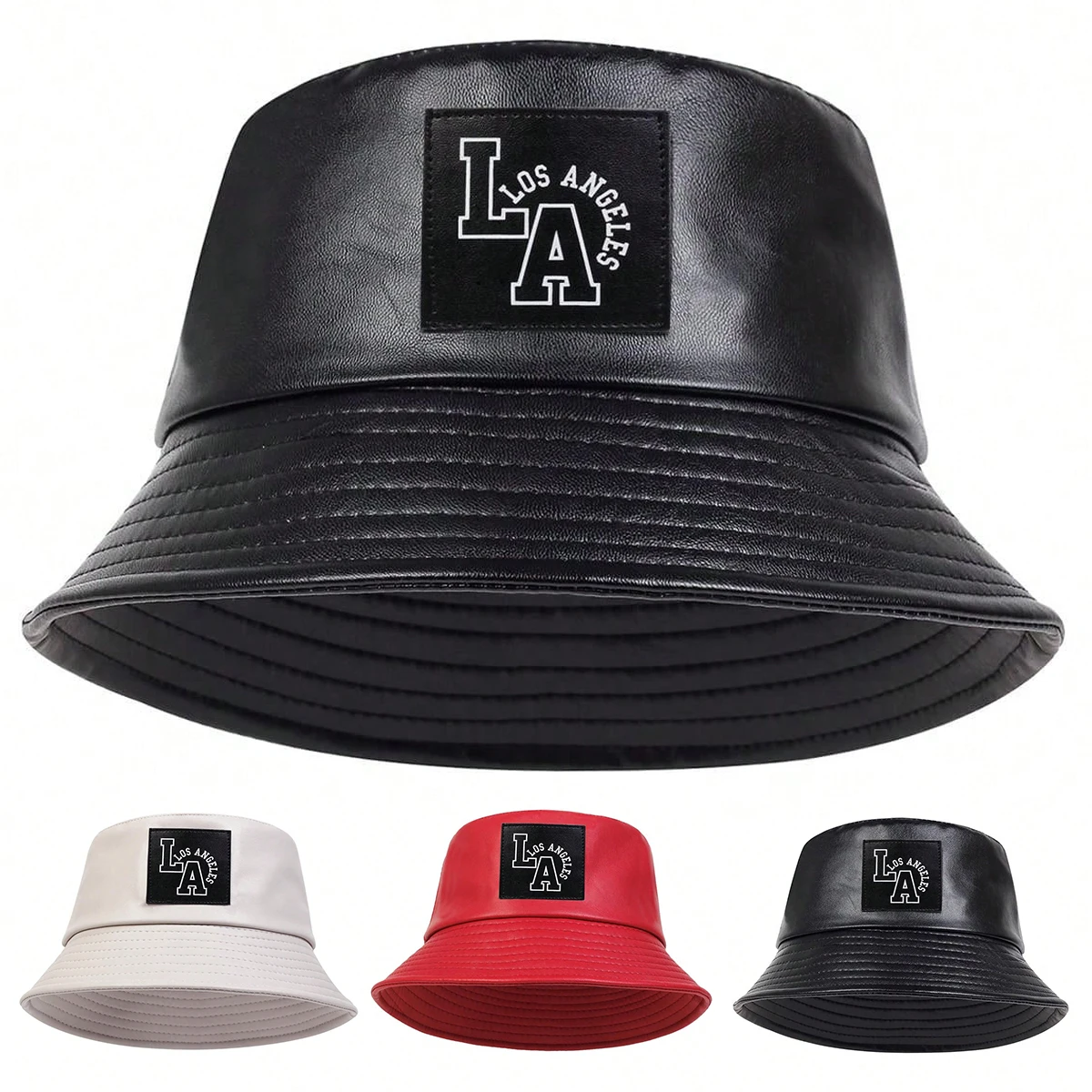 للجنسين LA رسالة تسمية شخصية بو الجلود دلو القبعات الصيادين قبعات في الهواء الطلق قبعة عادية قبعة واقية من الشمس