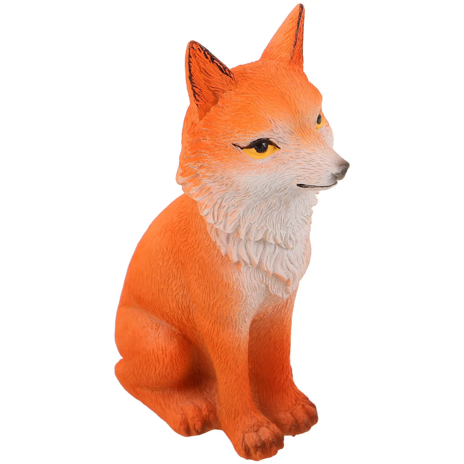 

Миниатюрная статуэтка лисы из смолы для декора микроландшафта на открытом воздухе - маленький реалистичный зверь-украшение для сада, патио, бонсай, кашпо, сказочного сада