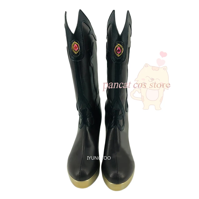 

Fischl Genshinimpact Cosplay Shoes Halloween Long Boots Shoes Comic Cosplay Costume Prop Anime Cosplay Shoes Carnival Cos