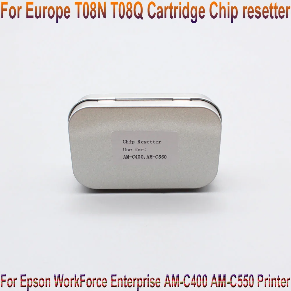 T08N T08Q T08NXL T08QXL Europe Ink Cartridge Chip Resetter for Epson WorkForce Enterprise AM-C550 AM-C400 Printer