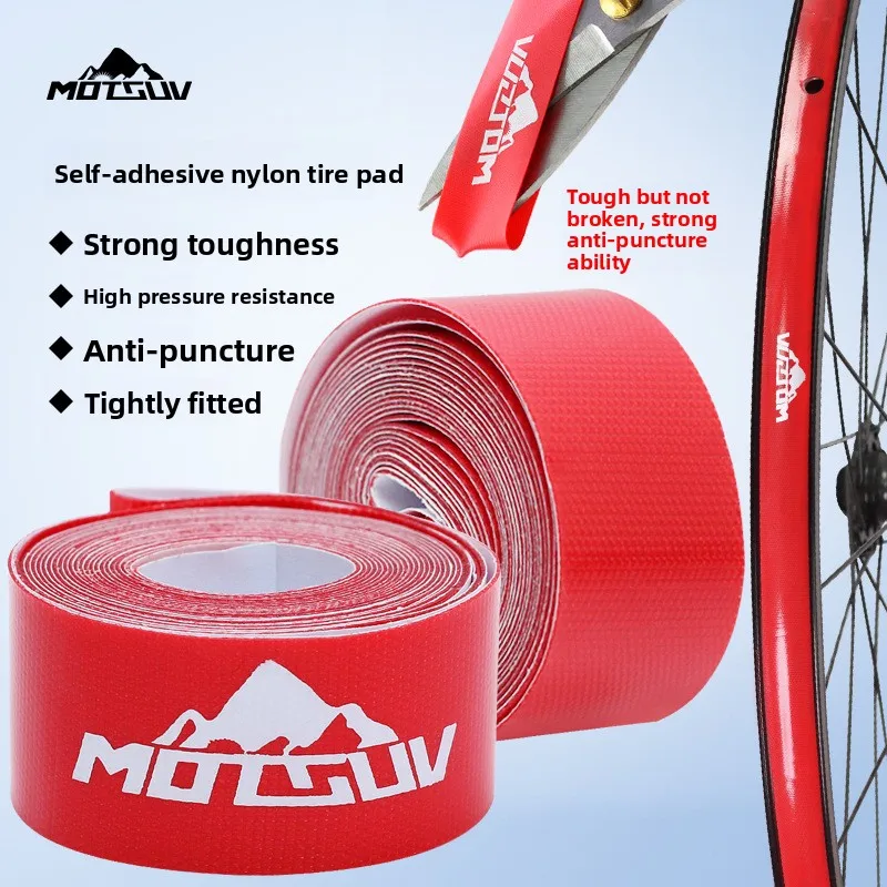 Self-Adhesive Nylon Bike Rim Tape 26/27.5/29 Inch Mountain Road Bicycle Tire Liner Puncture Proof Inner Tube Protector Rim Strip